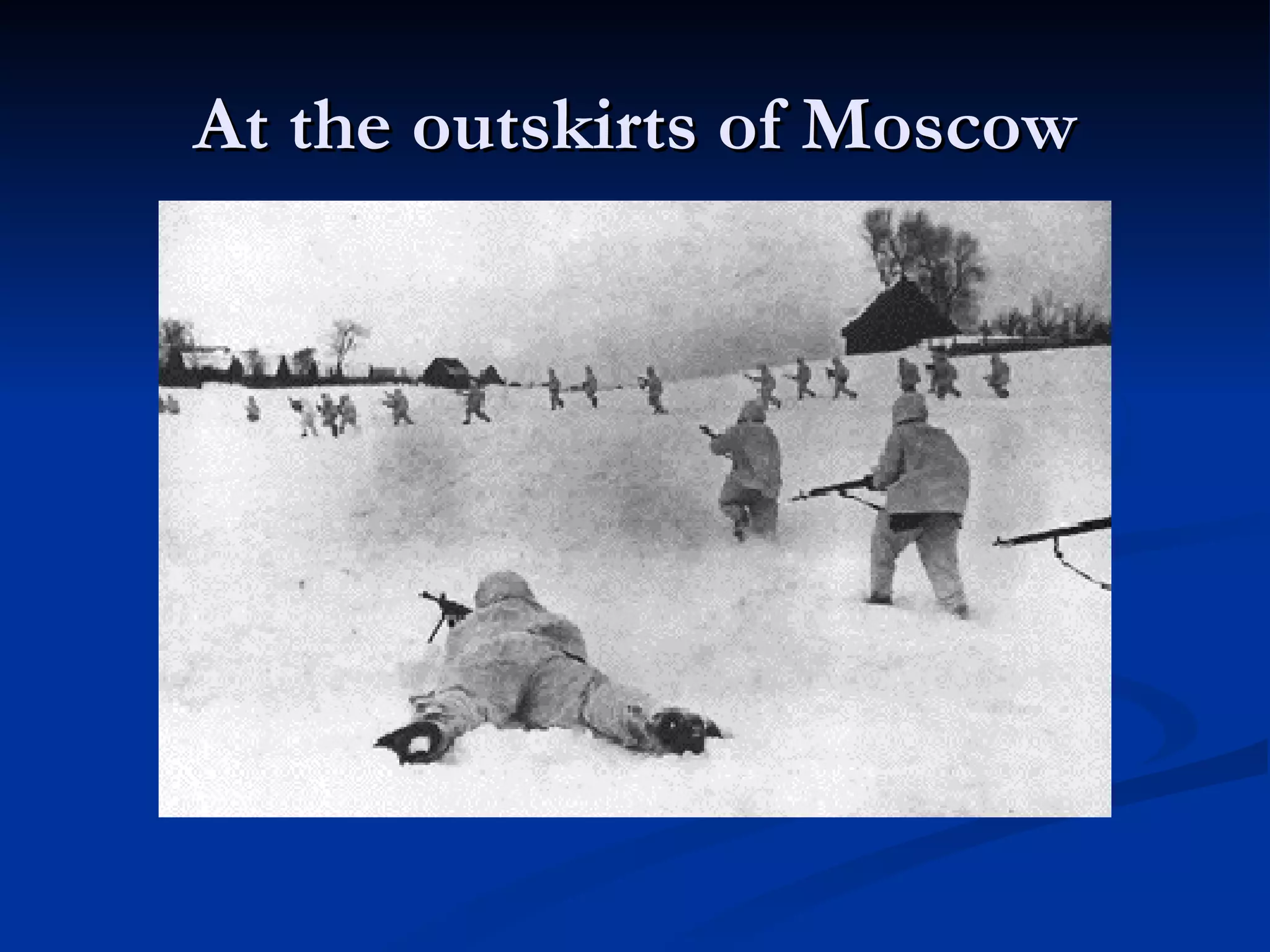 At the outskirts of Moscow 