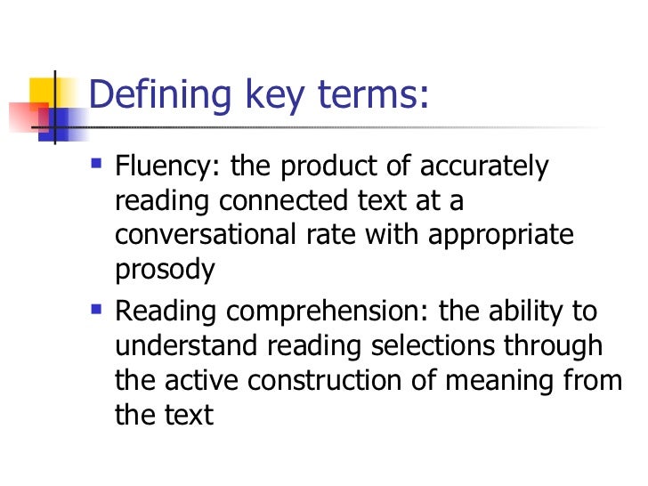 The Effects Of Fluency On Reading Prehension