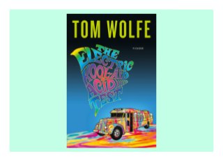 The Electric Kool-Aid Acid Test description book They say if you remember the '60s, you weren't there. But, fortunately, Tom Wolfe was there, notebook in hand, politely declining LSD while Ken Kesey and his Merry Pranksters fomented revolution, turning America on to a dangerously playful way of thinking as their Day-Glo conveyance, Further, made the most influential bus ride since Rosa Parks's. By taking On the Road's hero Neal Cassady as his driver on the cross-country revival tour and drawing on his own training as a magician, Kesey made Further into a bully pulpit, and linked the beat epoch with hippiedom. Paul McCartney's Many Years from Now cites Kesey as a key influence on his trippy Magical Mystery Tour film. Kesey temporarily renounced his literary magic for the cause of "tootling the multitudes"--making a spectacle of himself--and Prankster Robert Stone had to flee Kesey's wild party to get his life's work done. But in those years, Kesey's life was his work, and Wolfe infinitely multiplied the multitudes who got tootled by writing this major literary-journalistic monument to a resonant pop-culture moment.Kesey's theatrical metamorphosis from the distinguished author of One Flew over the Cuckoo's Nest to the abominable shaman of the "Acid Test" soirees that launched The Grateful Dead required Wolfe's Day-Glo prose account to endure (though Kesey's own musings in Demon Box are no slouch either). Even now, Wolfe's book gives what Wolfe clearly got from Kesey: a contact high. ************************* note: The download can be done on the last page or in the picture above
 