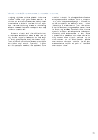 The emerging ecosystem of entrepreneurial social finance in asia | PDF
