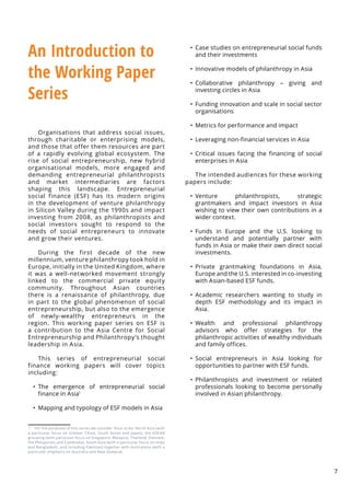 The emerging ecosystem of entrepreneurial social finance in asia | PDF