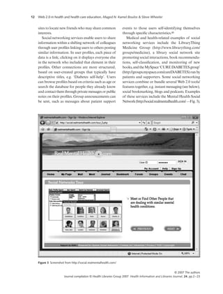 Emerging Web 2.0 Social Software