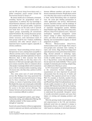 Emerging Web 2.0 Social Software