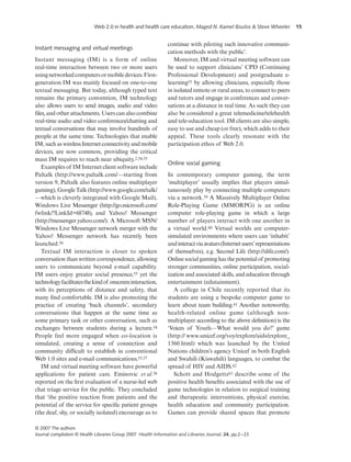 Emerging Web 2.0 Social Software