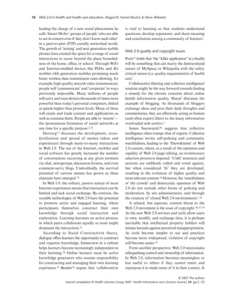 Emerging Web 2.0 Social Software