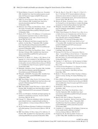 Emerging Web 2.0 Social Software