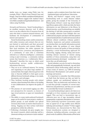 Emerging Web 2.0 Social Software