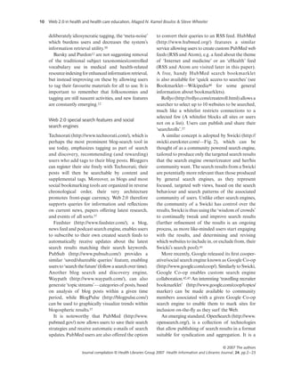 Emerging Web 2.0 Social Software