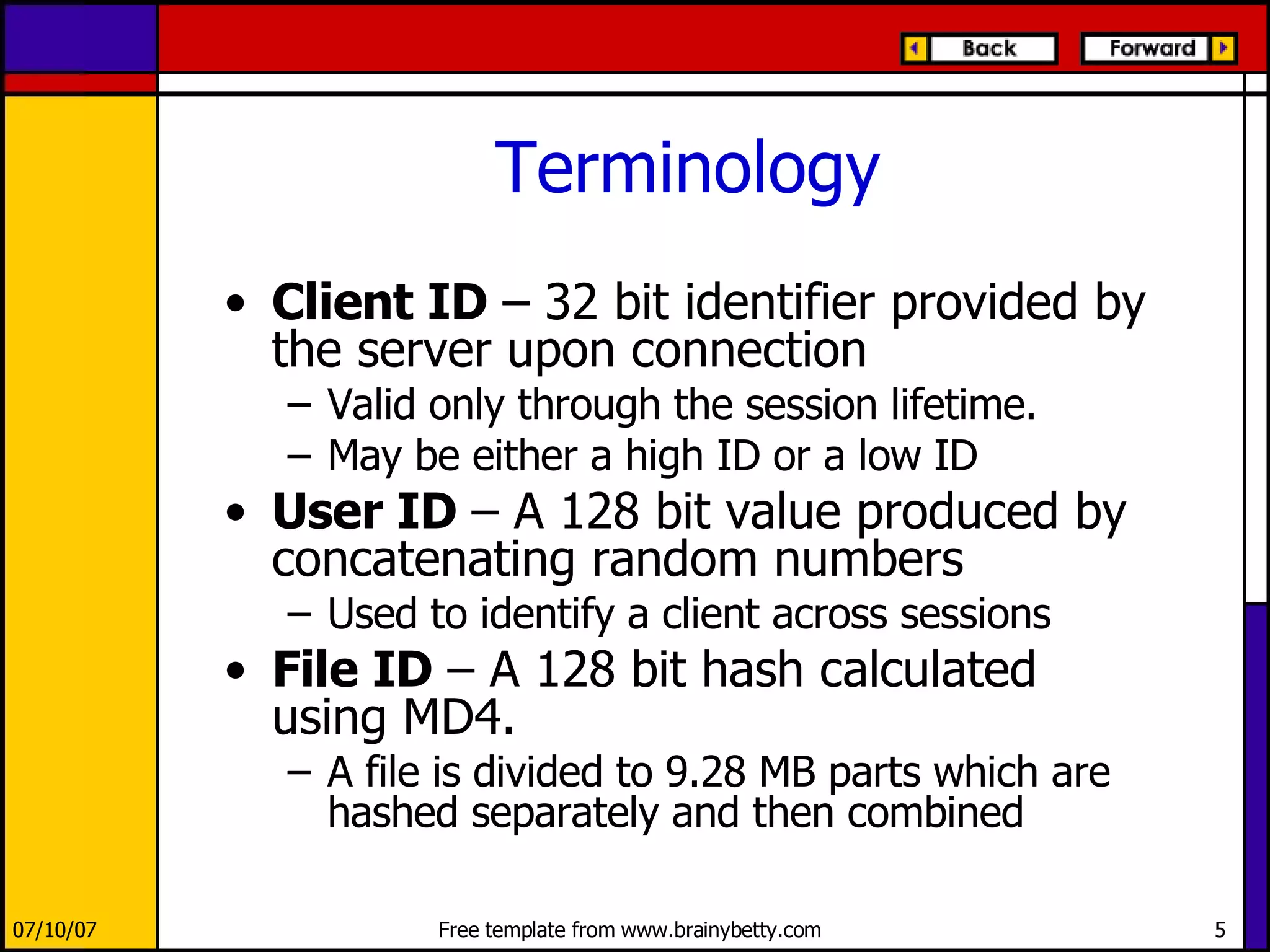 The eMule application of the eDonkey protocol | PPT