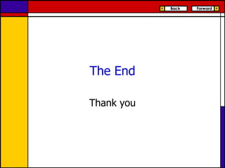 The End Thank you 