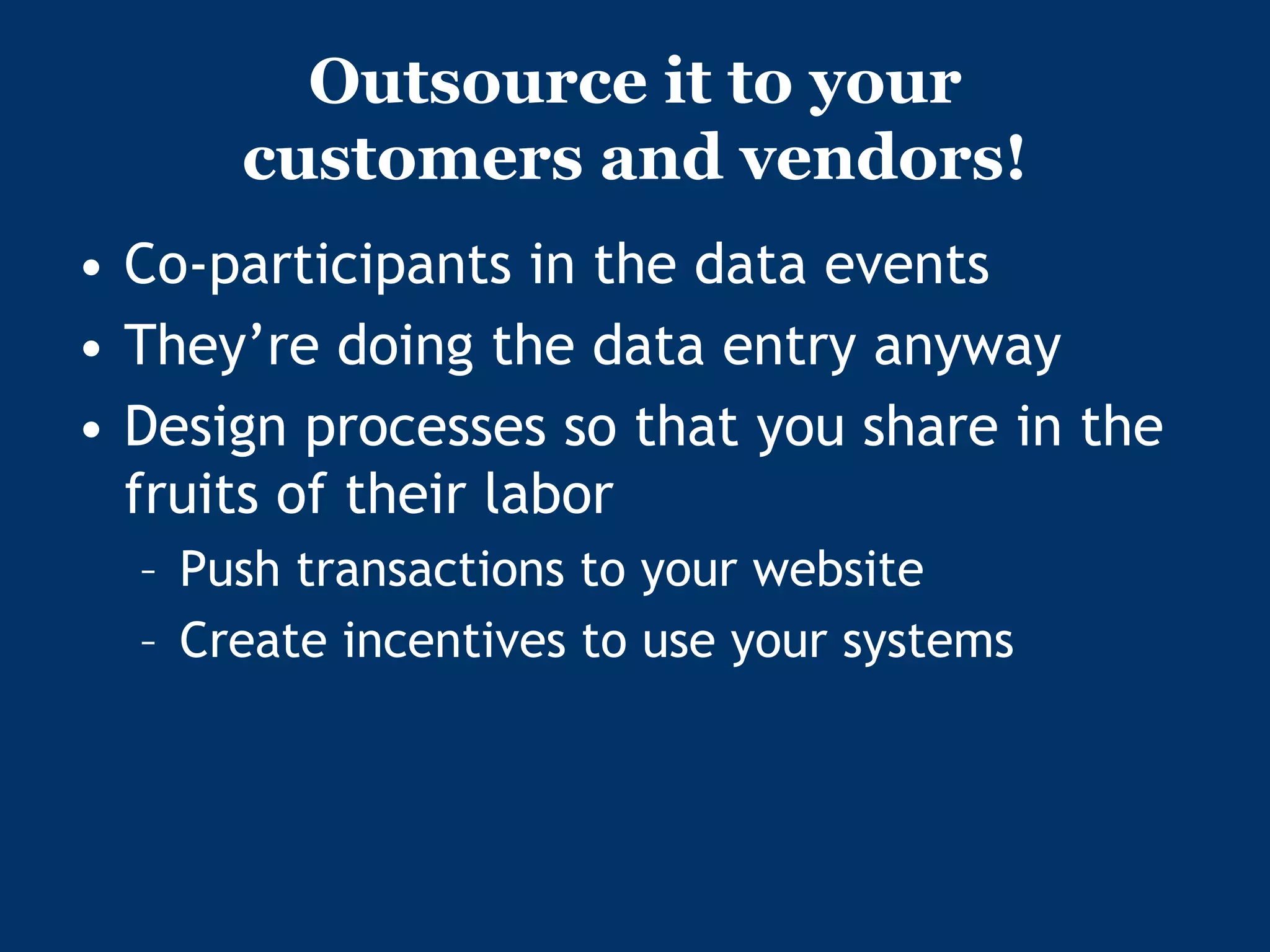 The End of Data Entry: Liberate Your Organization Through Automation and Integration