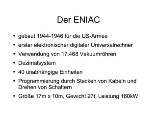 The ENIAC Simulation