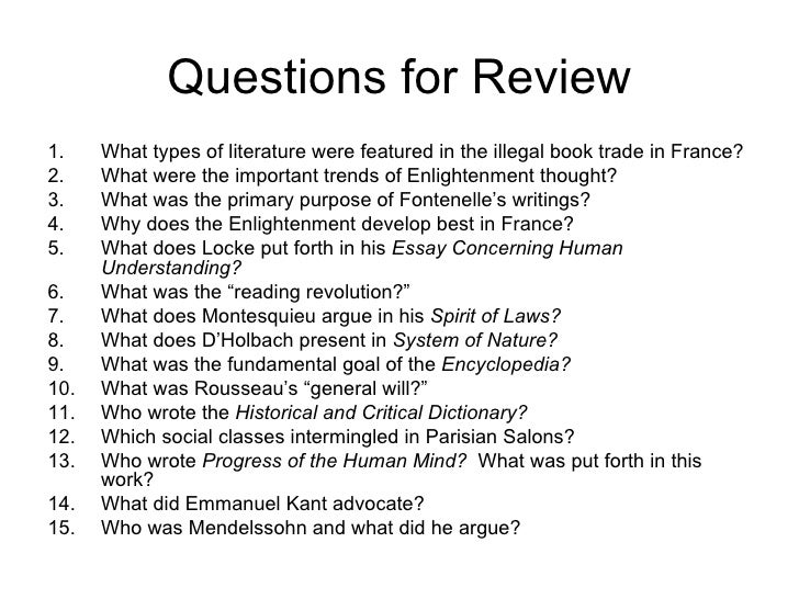 enlightenment literature essay questions enlightenment literature essay questions