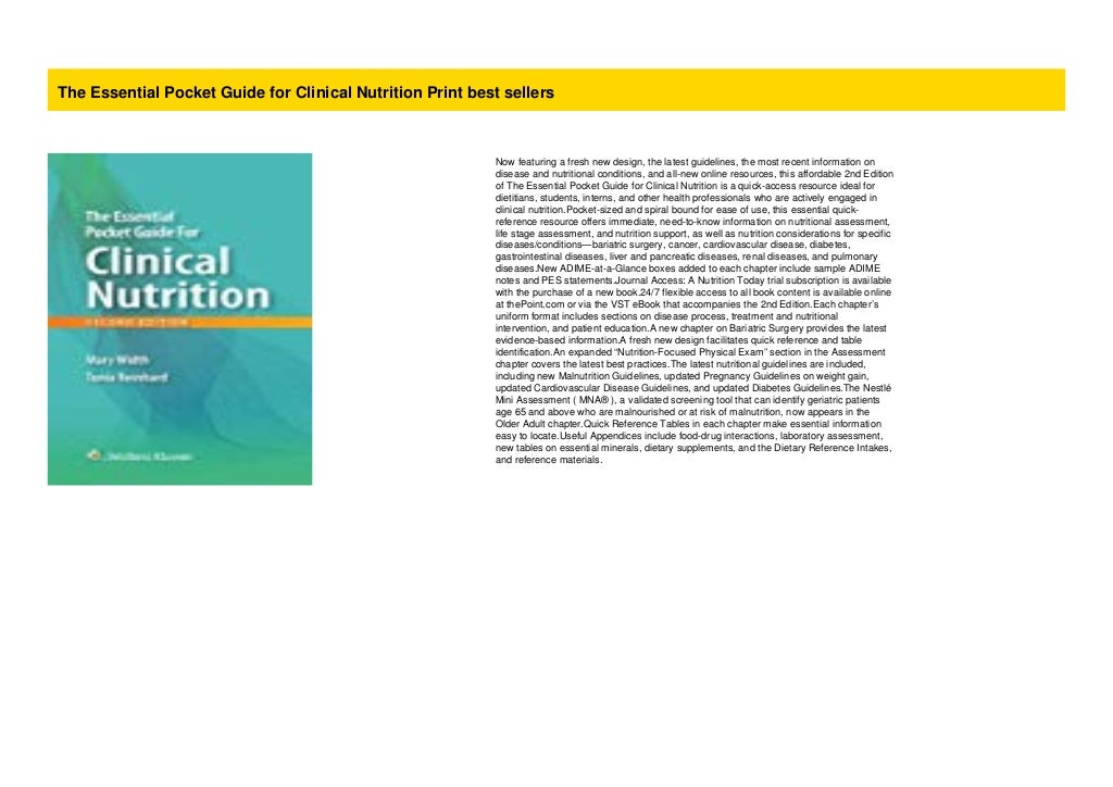 The Essential Pocket Guide For Clinical Nutrition Print Best Sellers the-essential-pocket-guide-for-clinical-nutrition-print-best-sellers