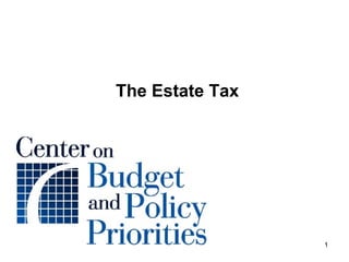 The Estate Tax 