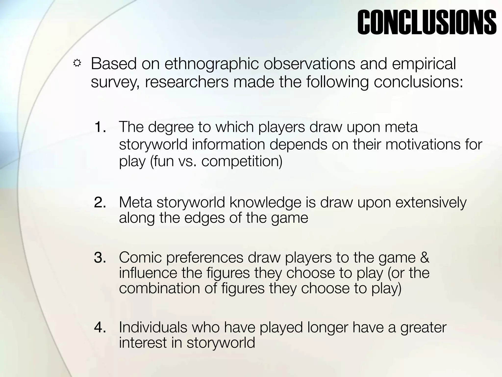 The Ethnography Of Tabletop Miniature Game Storyworlds