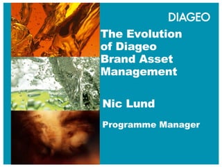 The Evolution of Diageo Brand Asset Management  Nic Lund Programme Manager   