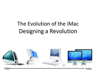 The Evolution of the iMac Designing a Revolution 1998 Today 