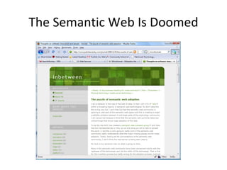 The Semantic Web Is Doomed 