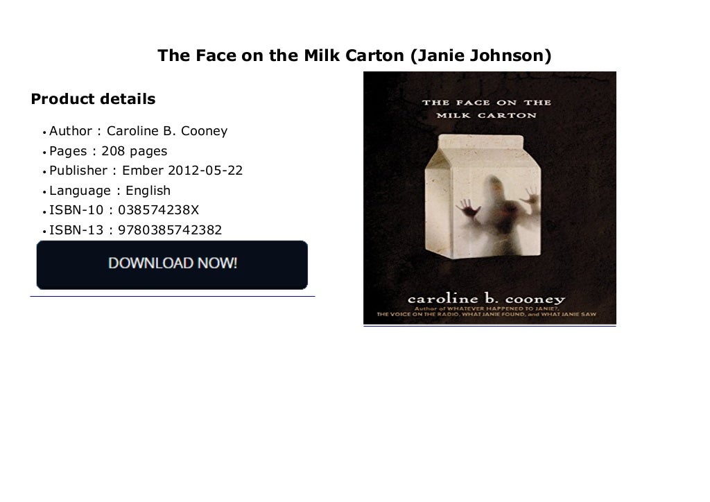 The Face on the Milk Carton (Janie Johnson)
