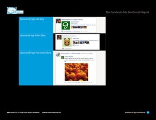 The Facebook Ads Benchmark Report
Sponsored Page Like Story

Sponsored App Action Story

Sponsored Page Post Action Story

© 2013 salesforce.com, inc. All rights reserved. Proprietary and Confidential    http://www.salesforcemarketingcloud.com/

Facebook Ad Type Benchmarks

9

 