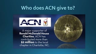 Who does ACN give to?
 