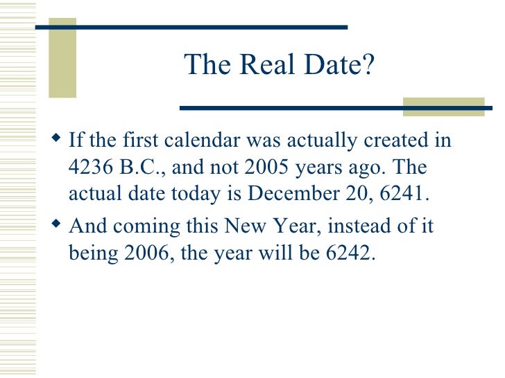 The First Calendar When Was The First Calendar Made