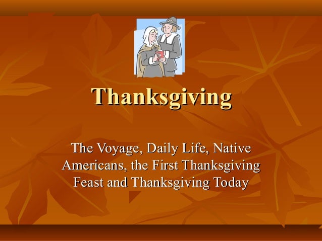 The First Thanksgiving