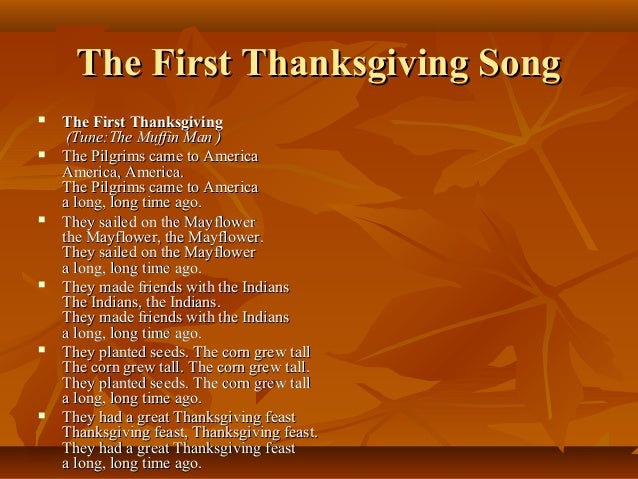 The First Thanksgiving