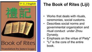 Social Rites The Five Classic report in literature... | PPT