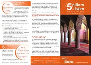 The Five Pillars of Islam The Fundamentals of Muslim's Life