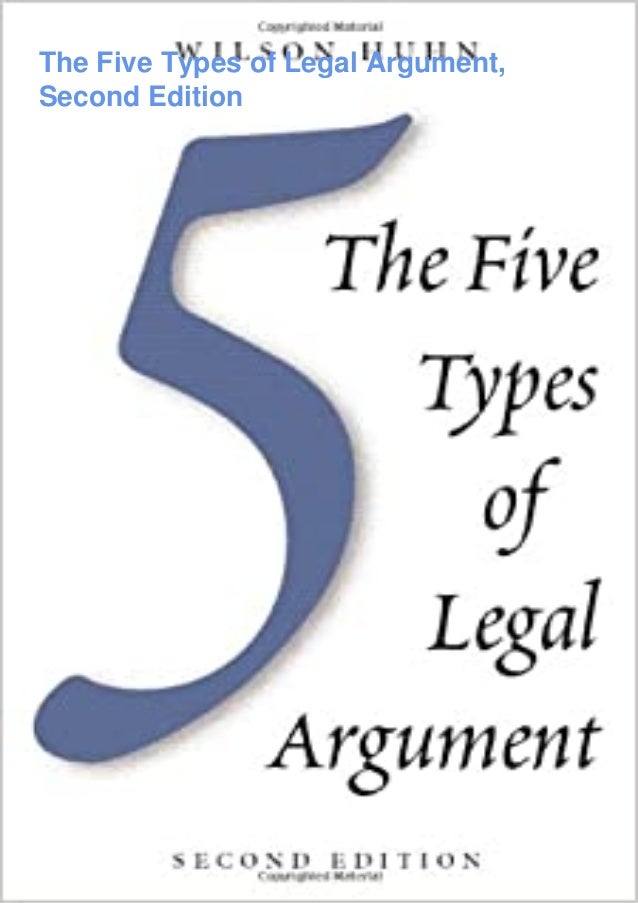 ⚡[Download] PDF⚡ The Five Types of Legal Argument, Second Edition