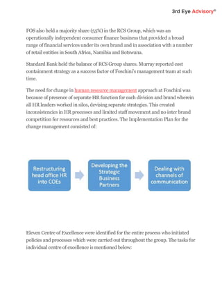 The Foschini Group - 3rd Eye Advisory | PDF