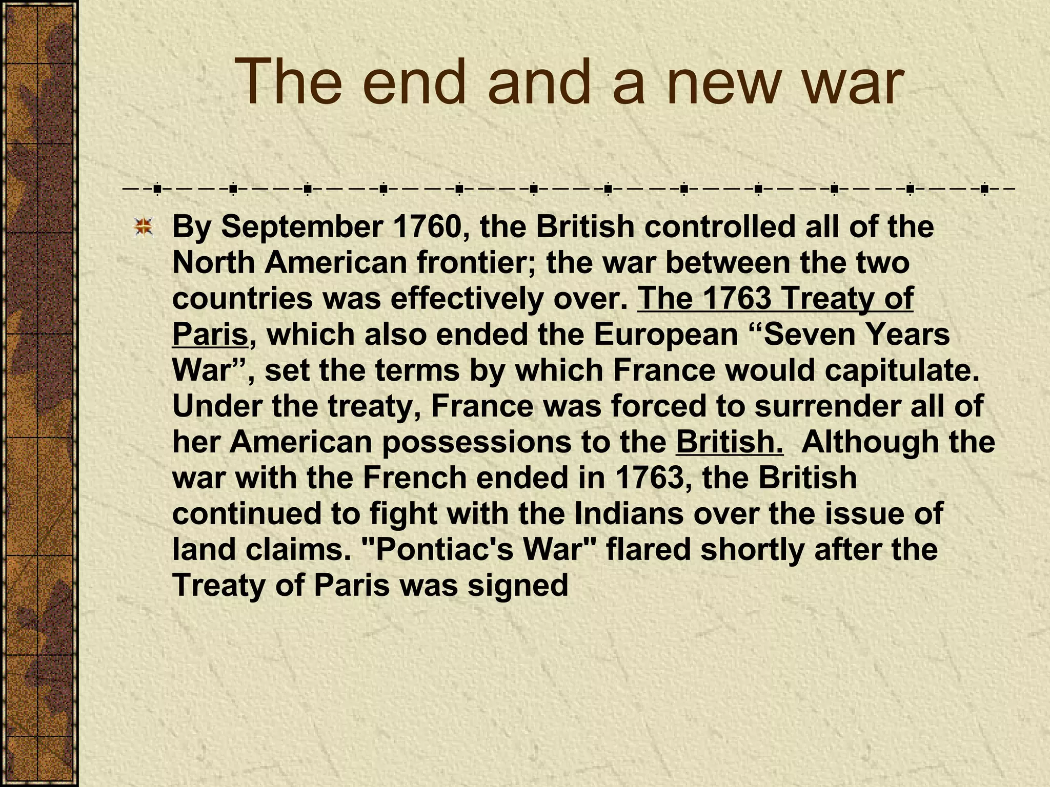 The French And Indian War All | PPT