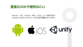 NSDKCLI
Android iOS FlutterWeb Unity C++äSDK
firebase-toolsȤCLIĩ`⹫ʽ⤵Ƥޤ
 