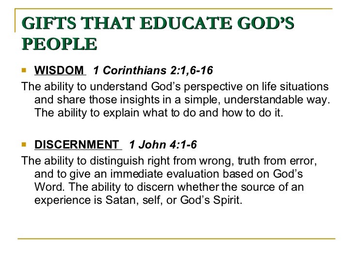 The Fruits And Gifts Of The Holy Spirit