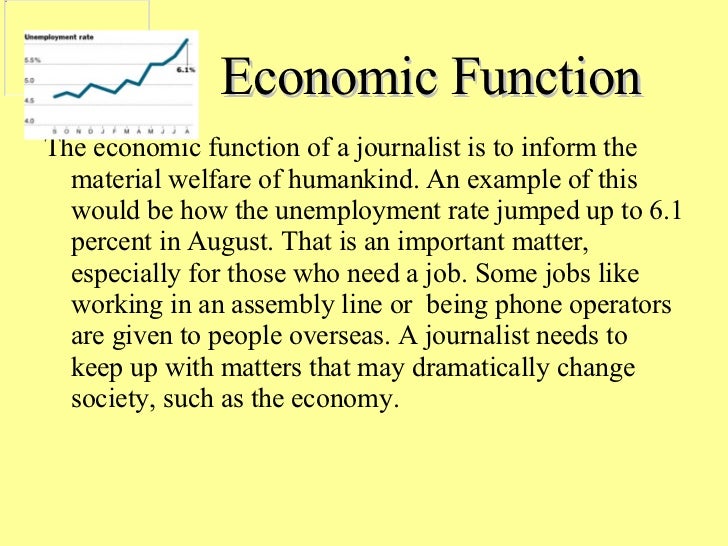 The Functions Of A Journalist