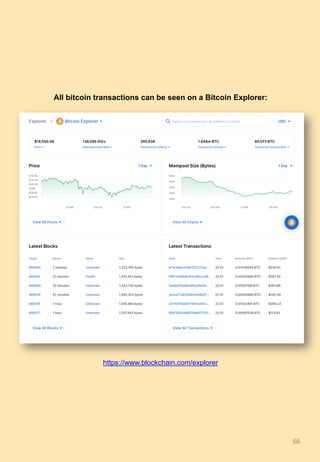 All bitcoin transactions can be seen on a Bitcoin Explorer:
https://www.blockchain.com/explorer
66	
 