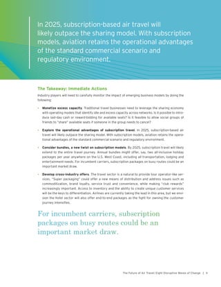 The Future of Air Travel: Eight Disruptive Waves of Change | PDF