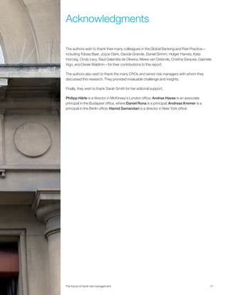 The future of bank risk management full report | PDF