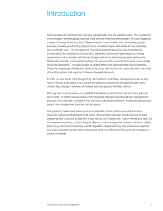 The future of bank risk management full report | PDF
