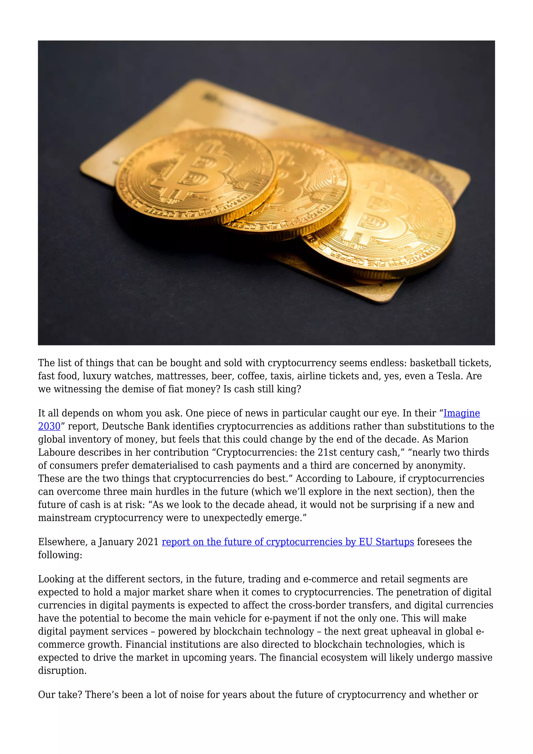 The future-of-cryptocurrency-2021 | PDF