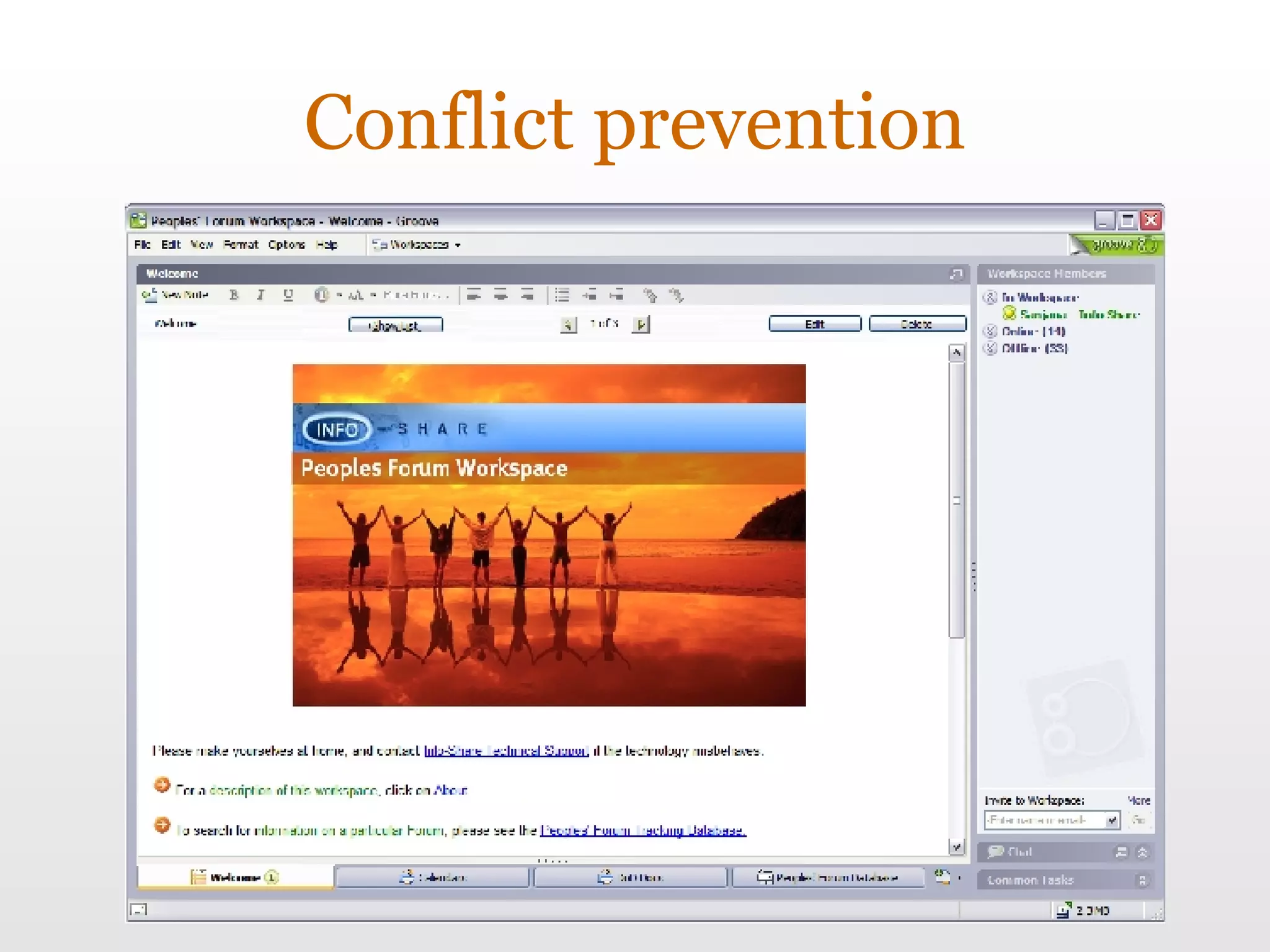 Conflict prevention 