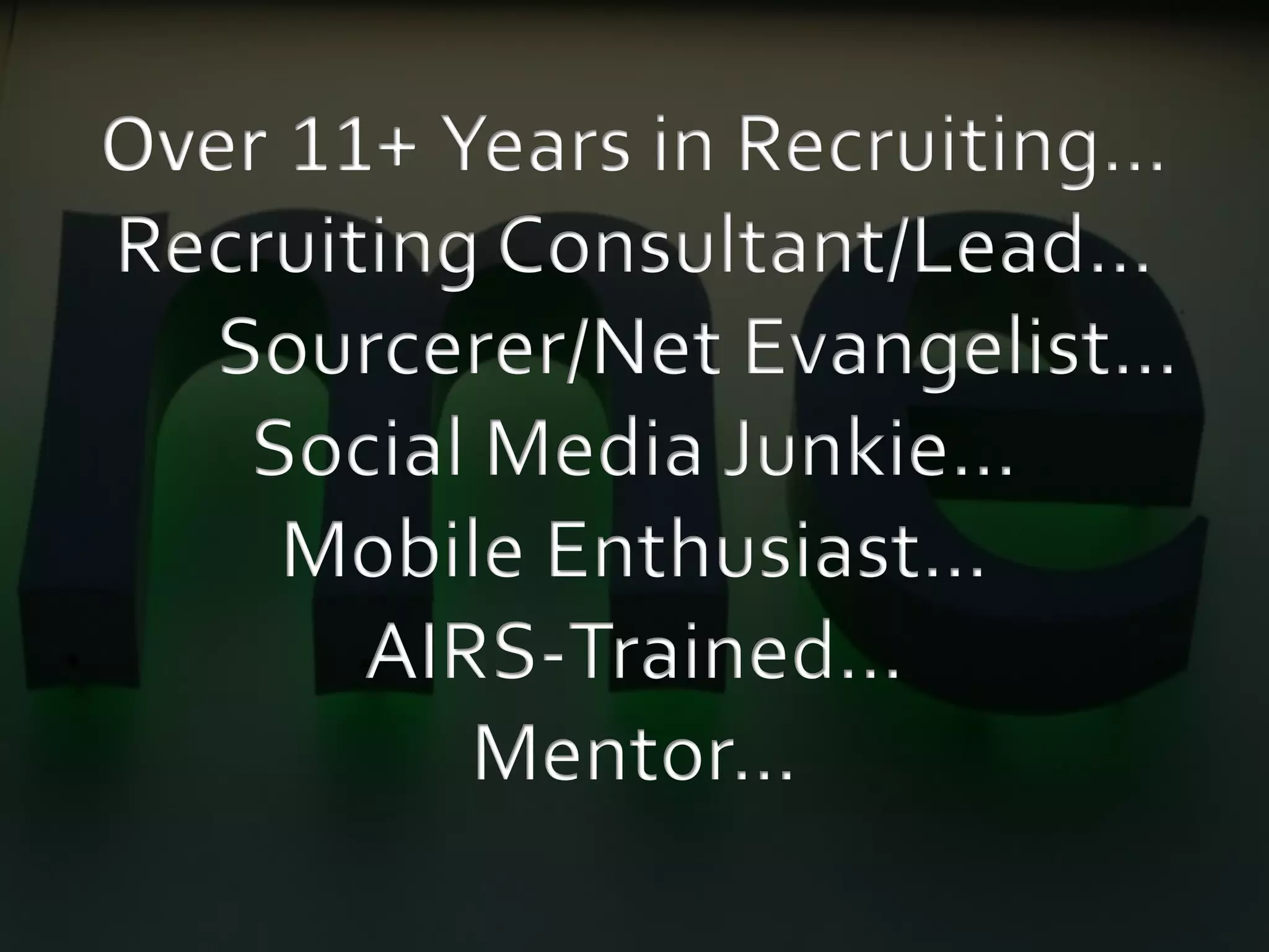 The Future of Recruiting is in the Cloud (ERE Fall 2008)