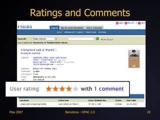 Ratings and Comments 