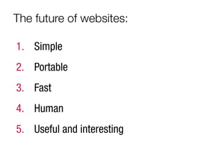 The Future of Websites