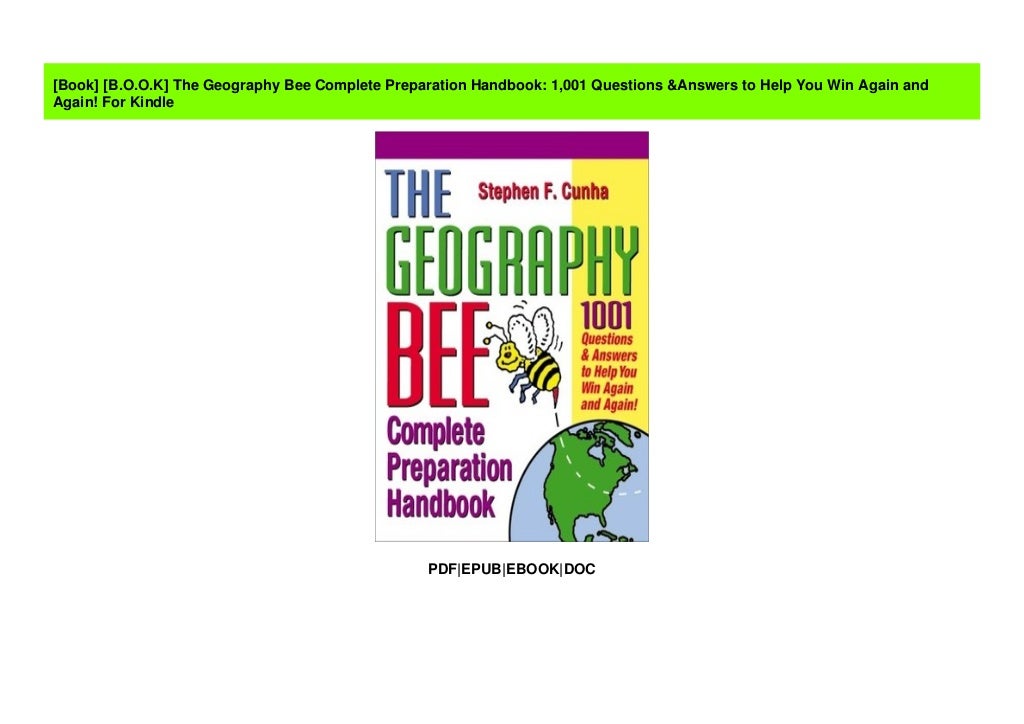 [B.O.O.K] The Geography Bee Complete Preparation Handbook 1,001