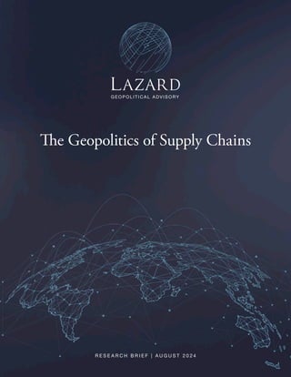 Síntese do Documento "The Geopolitics of Supply Chains" | PDF
