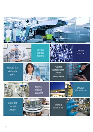 10
HỆTHỐNG
CHẤT LƯỢNG
ISO ĐIỆNTỬ
PHẦN MỀM QUẢN
LÝ BÊNHVIỆN
ĐIỆNTỬ
CHUYỂN GIAO
CÔNG NGHỆ
SẢN XUẤT
ISO 13485 - CJI - LEED
GMP - GLP - GSP
WHO - PIS - EU - ASEAN - FDA
CÔNG NGHỆ
TẾ BÀO GỐC
PHẦN MỀM
QUẢN LÝ NHÀ MÁY
ĐIỆNTỬ
CÔNG NGHỆ
VACCINE-TẾ BÀO
CÔNG NGHỆ
CHIẾT XUẤT
DƯỢC PHẨM
CÔNG NGHỆ
TIÊU CHUẨN XANH
 