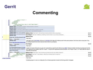 Gerrit
Commenting
 